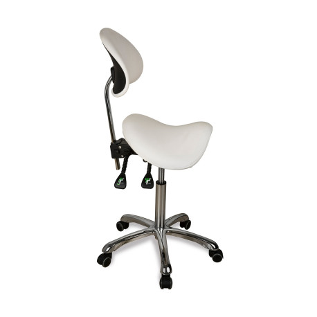 TABURET ZEO BACK WHITE